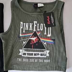 Pink Floyd Green Tank Top Prism Graphic